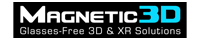 Magnetic 3D logo